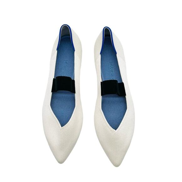 Rothy's The‎ Point Mary Jane Love Bird White Women’s Size 9 - Picture 3 of 8